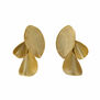 Three leaf stud earrings by Fo.Be